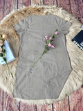 Vibrant Solid Color Crew Neck Dress - Women's Casual Short Sleeve Dresses for Spring & Summer - Comfortable, Breathable, Easy Care Clothing for Everyday Wear
