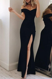 ZJKRL - Fashion Elegant Solid Backless High Opening Off the Shoulder Irregular Dress Dresses(5 Colors)