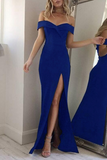 ZJKRL - Fashion Elegant Solid Backless High Opening Off the Shoulder Irregular Dress Dresses(5 Colors)