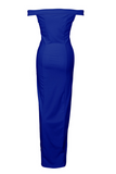 ZJKRL - Fashion Elegant Solid Backless High Opening Off the Shoulder Irregular Dress Dresses(5 Colors)