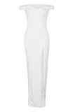 ZJKRL - Fashion Elegant Solid Backless High Opening Off the Shoulder Irregular Dress Dresses(5 Colors)