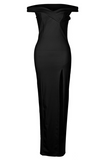 ZJKRL - Fashion Elegant Solid Backless High Opening Off the Shoulder Irregular Dress Dresses(5 Colors)