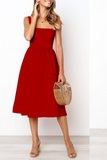 ZJKRL  -  Casual Solid Patchwork Square Collar Cake Skirt Dresses(3 Colors)