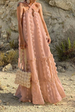 ZJKRL - Fashion Solid Halter Cake Skirt Dresses(6 Colors)
