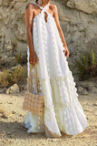 ZJKRL - Fashion Solid Halter Cake Skirt Dresses(6 Colors)