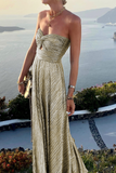 ZJKRL - Fashion Solid Hollowed Out Strapless Cake Skirt Dresses(7 Colors)