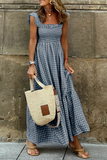 ZJKRL  -  Fashion Plaid Patchwork Square Collar Cake Skirt Dresses(4 Colors)