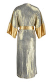 ZJKRL - Casual Patchwork Sequins V Neck Waist Skirt Dresses(3 Colors)