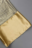 ZJKRL - Casual Patchwork Sequins V Neck Waist Skirt Dresses(3 Colors)