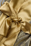 ZJKRL - Casual Patchwork Sequins V Neck Waist Skirt Dresses(3 Colors)