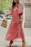 ZJKRL  -  Sweet Elegant O Neck Printed Dress Dresses(9 Colors)