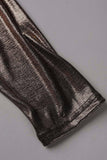 ZJKRL - Celebrities Elegant Solid Fold V Neck A Line Dresses(4 Colors)