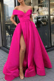 ZJKRL - Elegant Formal Solid Slit V Neck Evening Dress Dresses(12 Colors)