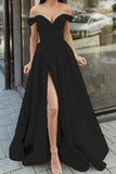 ZJKRL - Elegant Formal Solid Slit V Neck Evening Dress Dresses(12 Colors)