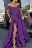 ZJKRL - Elegant Formal Solid Slit V Neck Evening Dress Dresses(12 Colors)