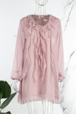 ZJKRL - Fashion Elegant Solid Patchwork V Neck Princess Dresses