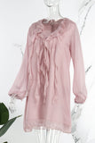 ZJKRL - Fashion Elegant Solid Patchwork V Neck Princess Dresses