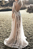 ZJKRL  -  Elegant Solid Backless O Neck Lace Dress Dresses