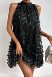 Sexy Solid Appliques Halter Sleeveless Dress Dresses(4 Colors)