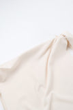 ZJKRL - Elegant Solid Patchwork Oblique Collar One Step Skirt Dresses