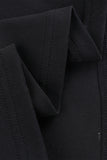 ZJKRL - Elegant Solid Patchwork Oblique Collar One Step Skirt Dresses