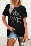 Zjkrl - Casual Letter Print O Neck T-Shirts