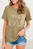 Zjkrl - Casual Letter Print O Neck T-Shirts