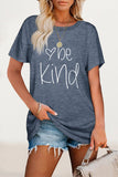 Zjkrl - Casual Letter Print O Neck T-Shirts