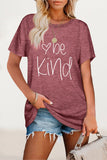 Zjkrl - Casual Letter Print O Neck T-Shirts