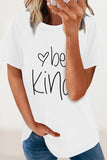 Zjkrl - Casual Letter Print O Neck T-Shirts