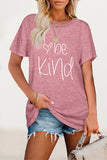 Zjkrl - Casual Letter Print O Neck T-Shirts