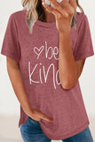 Zjkrl - Casual Letter Print O Neck T-Shirts