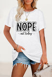 Zjkrl - Casual Letter Print O Neck T-Shirts