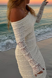 ZJKRL - Elegant Patchwork Backless Off Shoulder Long Dresses