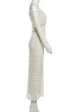 ZJKRL - Elegant Patchwork Backless Off Shoulder Long Dresses
