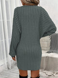 Flattering Striped Bodycon Dress - Women's Long Sleeve Crew Neck Casual Dresses for Daily Wear - Comfortable, Stretchy, and Versatile Fashion Clothing