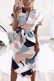ZJKRL  -  Trendy Printed Asymmetrical Midi Dress(4 colors)