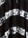 Plus Size Elegant Tie Dye Pencil Dress - V Neck, Asymmetrical Hem, High Stretch, Machine Washable - Perfect for Summer Casual Occasions