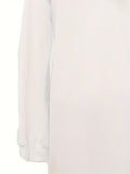 Zjkrl  -  Vibrant Solid Color Split Hem Hooded Dress - Cozy Long Sleeve Plunge Neck Design, Soft Casual Wear for Fall and Winter Seasons, Women's Stylish Clothing for Daily Life