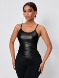 Summer Essential Women's Sleeveless Cami Top - Casual & Comfy Crew Neck, Lightweight for Everyday Wear & Layering