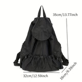 Stylish Drawstring Backpack - Lightweight, Large Capacity, Casual & Sporty with Adjustable Straps for Travel, School, and Work - Durable Polyester, Easy-Clean