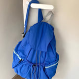Stylish Drawstring Backpack - Lightweight, Large Capacity, Casual & Sporty with Adjustable Straps for Travel, School, and Work - Durable Polyester, Easy-Clean