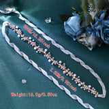 Elegant Rhinestone Flower Bridal Belt - Sparkling Waist Chain Accessory for Women, Perfect Gift for Girlfriend or Wife