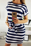 ZJKRL  -  O Neck Midi Dress With Belt