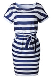 ZJKRL  -  O Neck Midi Dress With Belt