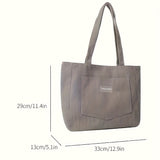 Chic Corduroy Crossbody Bag for Women - Large Capacity, Solid Color with Secure Clasp Closure - Perfect for Travel & Gifts