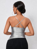 Summer Essential Women's Sleeveless Cami Top - Casual & Comfy Crew Neck, Lightweight for Everyday Wear & Layering