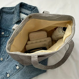 Chic Corduroy Crossbody Bag for Women - Large Capacity, Solid Color with Secure Clasp Closure - Perfect for Travel & Gifts