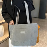 Chic Corduroy Crossbody Bag for Women - Large Capacity, Solid Color with Secure Clasp Closure - Perfect for Travel & Gifts