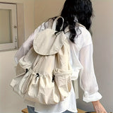 Stylish Drawstring Backpack - Lightweight, Large Capacity, Casual & Sporty with Adjustable Straps for Travel, School, and Work - Durable Polyester, Easy-Clean